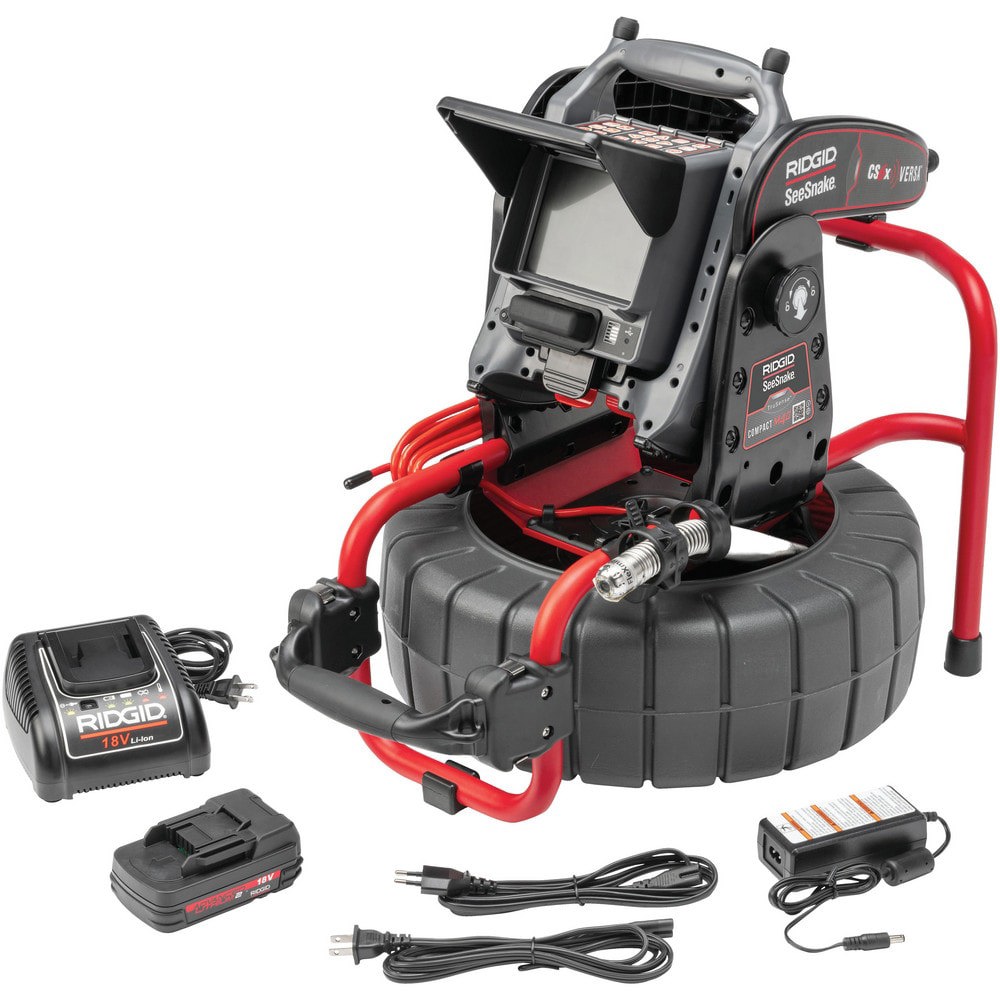 Inspection Camera Kits; Kit Type: Video Inspection System ; Camera Type: Self-Leveling Head with TruSense ; Mount Type: Freestanding ; Audio Capability: Yes ; Magnification: 2x ; Display Type: Color LCD