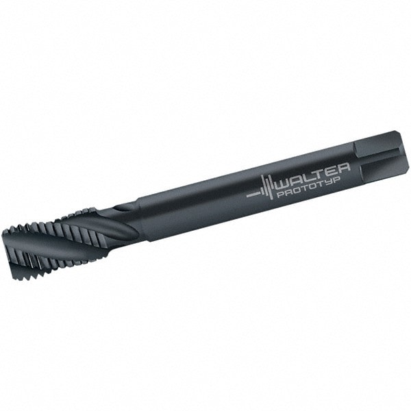Spiral Flute Tap: 1-1/8-8 UN, 4 Flutes, Modified Bottoming, 3B Class of Fit, Cobalt, Oxide Coated