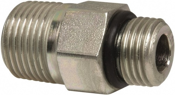 Industrial Pipe Adapter: 9/16-18 x 3/8