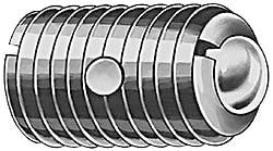 Threaded Ball Plunger: M6 x 1, 0.138