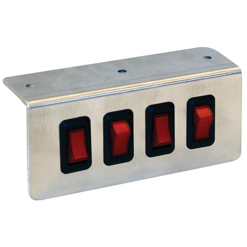 Automotive Switches; Switch Type: Rocker ; Number Of Connections: 1 ; Sequence: Off-On ; Amperage: 20 ; Voltage: 0 ; Color: Silver