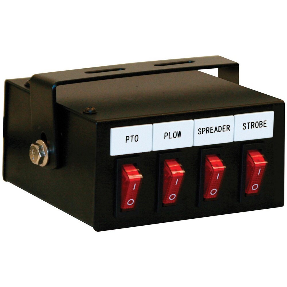 Automotive Switches; Switch Type: Switch Box ; Number Of Connections: 4 ; Sequence: On-Off ; Amperage: 40 ; Voltage: 12 ; Color: Black