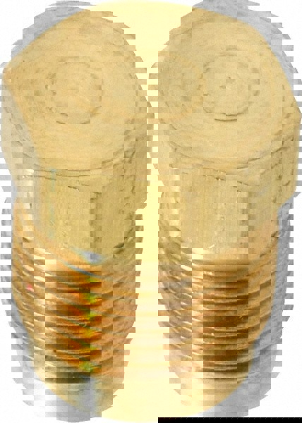 Brass Flared Tube Plug: 1/2