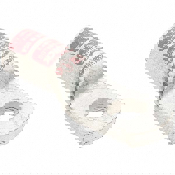 D Shaped Ring Terminal: Non-Insulated, 2 to 1 AWG, Crimp Connection