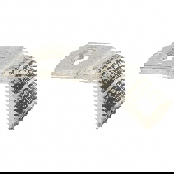 45 &deg; Angle Ring Terminal: Non-Insulated, 4 AWG, Crimp Connection