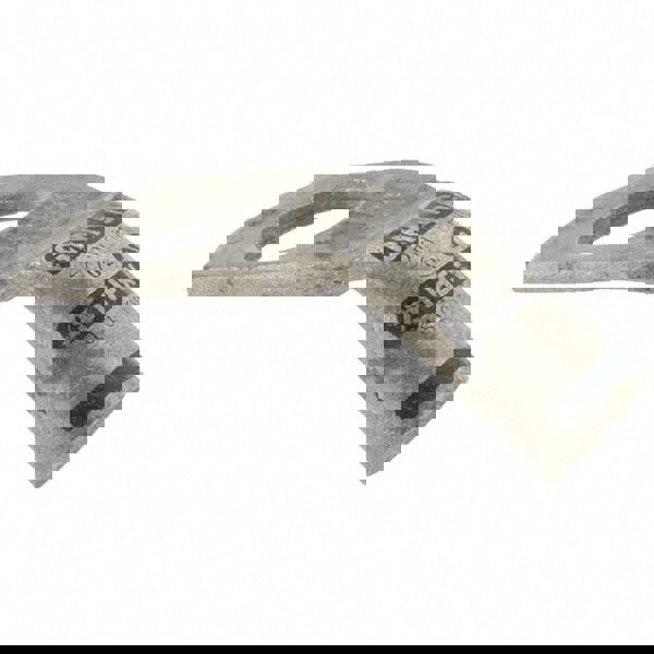 45 &deg; Angle Ring Terminal: Non-Insulated, 4 AWG, Crimp Connection