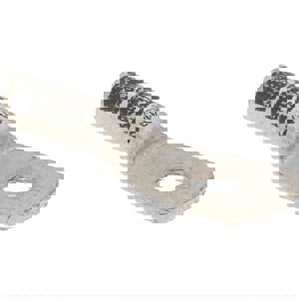 D Shaped Ring Terminal: Non-Insulated, 6 AWG, Crimp Connection