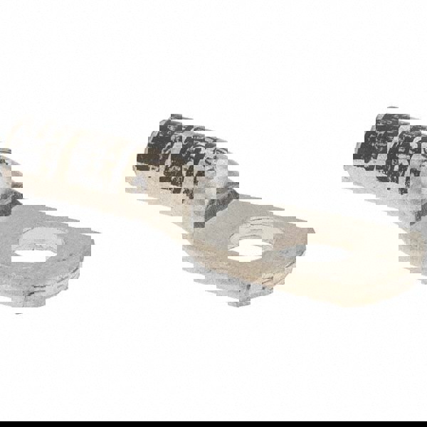 D Shaped Ring Terminal: Non-Insulated, 8 AWG, Crimp Connection