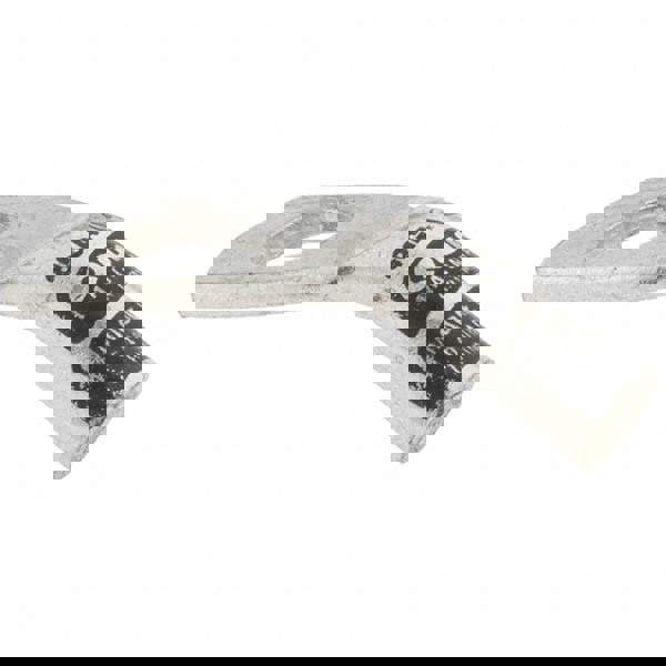 45 &deg; Angle Ring Terminal: Non-Insulated, 8 AWG, Crimp Connection