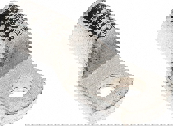 D Shaped Ring Terminal: Non-Insulated, 1/0 AWG, Crimp Connection