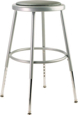 18 Inch High, Stationary Adjustable Height Stool