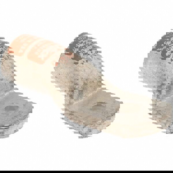 D Shaped Ring Terminal: Non-Insulated, 2/0 AWG, Crimp Connection