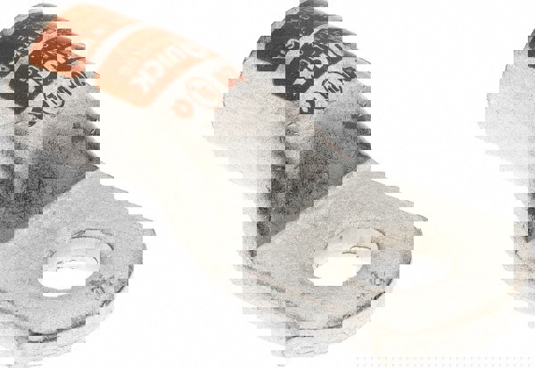 D Shaped Ring Terminal: Non-Insulated, 2/0 AWG, Crimp Connection