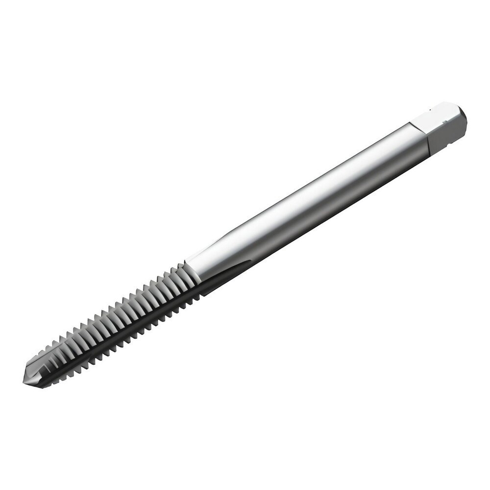 Spiral Point Tap: #8-32 UNC, 3 Flutes, Plug Chamfer, 3BX Class of Fit, High-Speed Steel-E-PM, TiCN Coated
