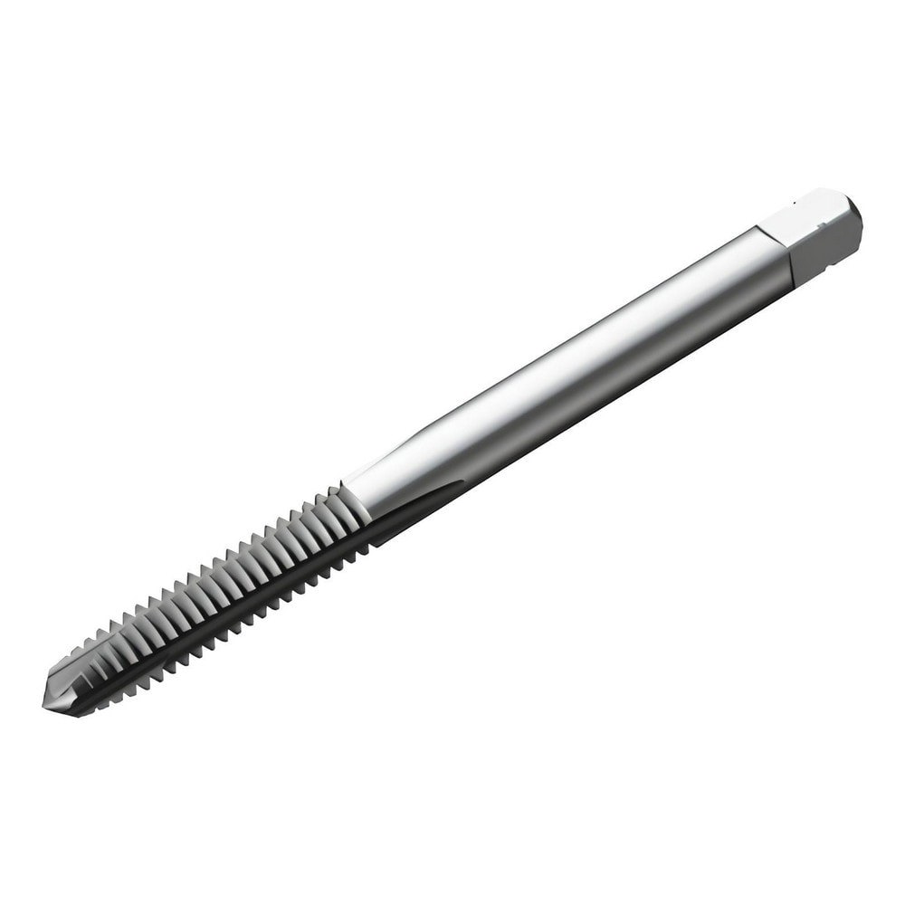 Spiral Point Tap: 5/16-18 UNC, 3 Flutes, Plug Chamfer, 3BX Class of Fit, High-Speed Steel-E-PM, TiCN Coated
