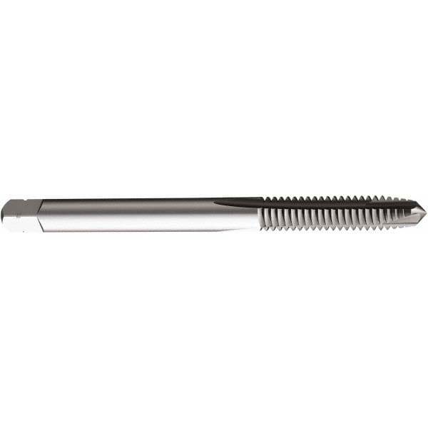 Spiral Point Tap: #6-32 UNJC, 3 Flutes, Plug, 3BX Class of Fit, High Speed Steel, TiCN Coated