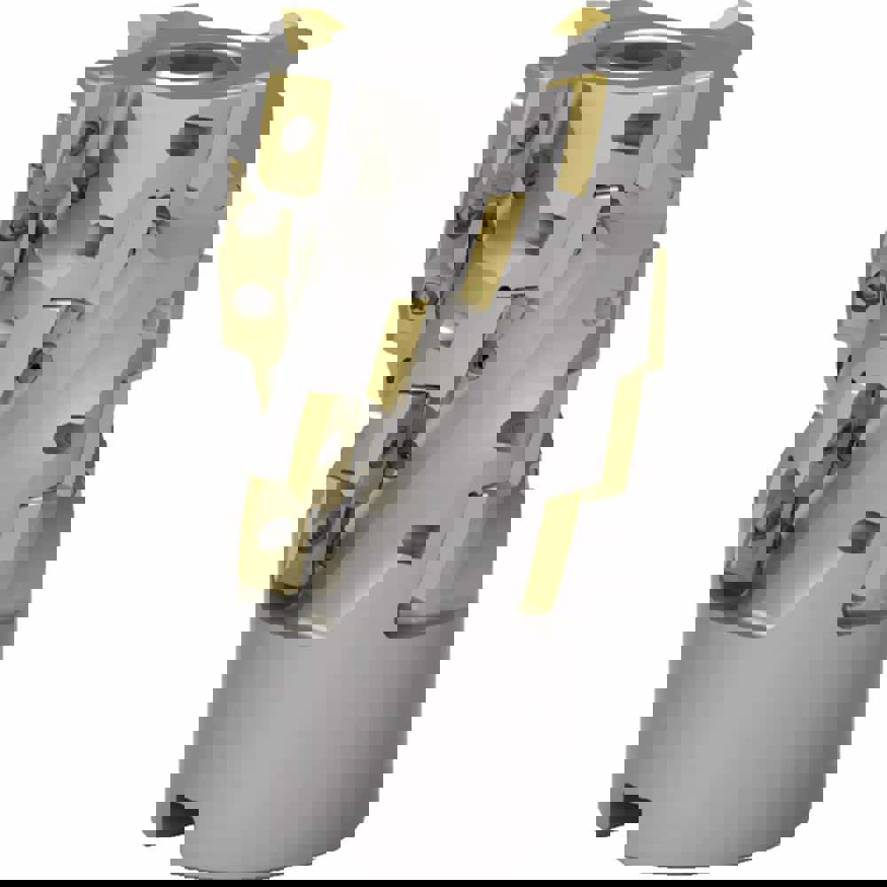 Indexable Square-Shoulder Face Mills; Minimum Cutting Diameter (Decimal Inch): 2.0000 ; Maximum Cutting Diameter (Decimal Inch): 2.0000 ; Maximum Depth of Cut (Decimal Inch): 4.1200 ; Arbor Hole Diameter (Decimal Inch): 1.0000