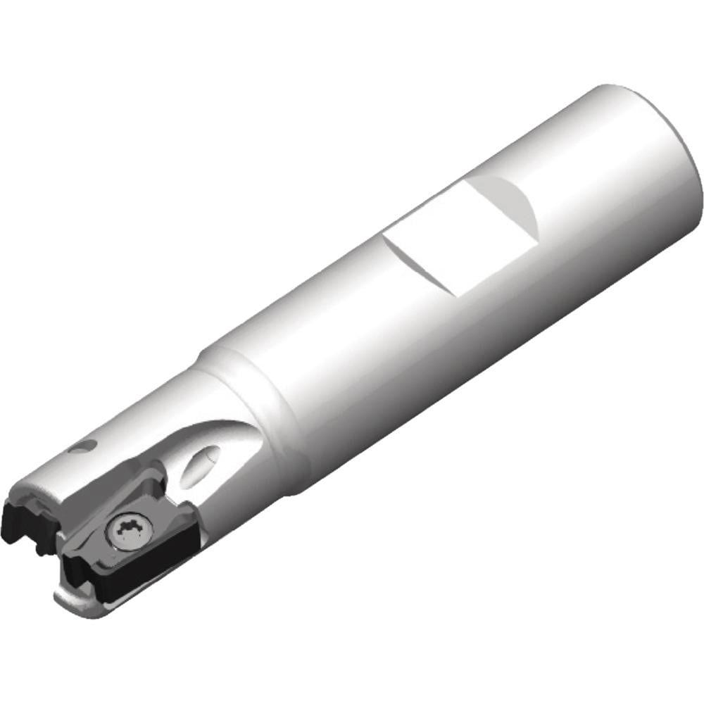 Indexable Square-Shoulder End Mills; Maximum Depth of Cut (Decimal Inch): 1.2201 ; Cutter Style: VSM ; Shank Type: Weldon Flat ; Shank Diameter (Decimal Inch): 0.7500 ; Shank Diameter (Inch): 3/4 ; Insert Holding Method: Screw