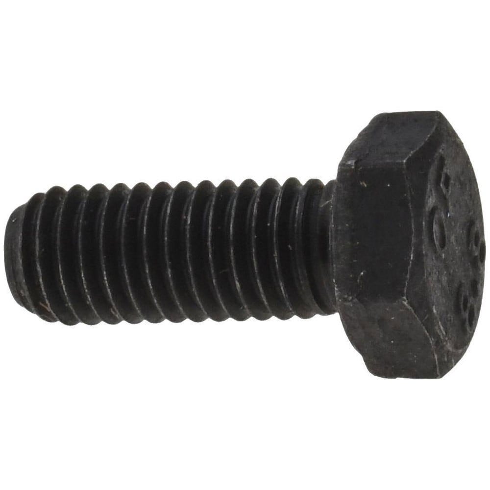 Hex Head Cap Screw: M8x1.25, 20.00 mm Length Under Head, Grade 8.8 Steel, Bright/Uncoated Finish