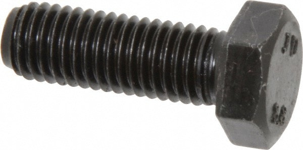 Hex Head Cap Screw: M12x1.75, 35.00 mm Length Under Head, Grade 8.8 Steel, Bright/Uncoated Finish