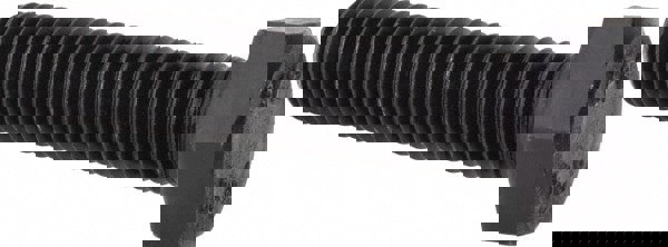 Hex Head Cap Screw: M12 x 1.75 x 55 mm, Grade 8.8 Steel, Uncoated