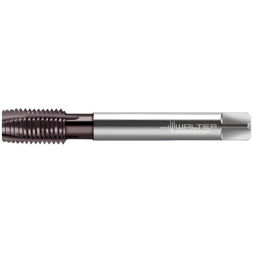 Spiral Point Tap: M24x3 Metric, 4 Flutes, Plug Chamfer, 6H Class of Fit, High-Speed Steel-E-PM, THL Coated