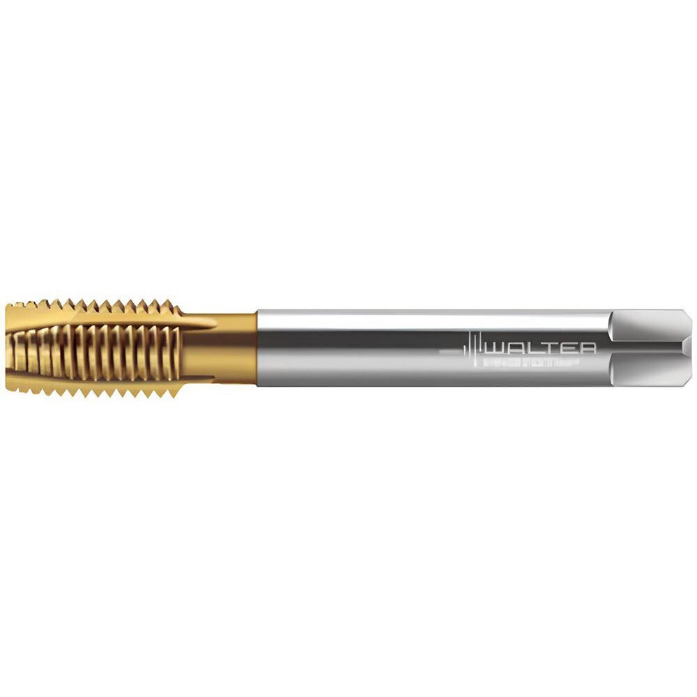 Spiral Point Tap: M20x2.5 Metric, 4 Flutes, Plug Chamfer, 6H Class of Fit, High-Speed Steel-E-PM, TiN Coated