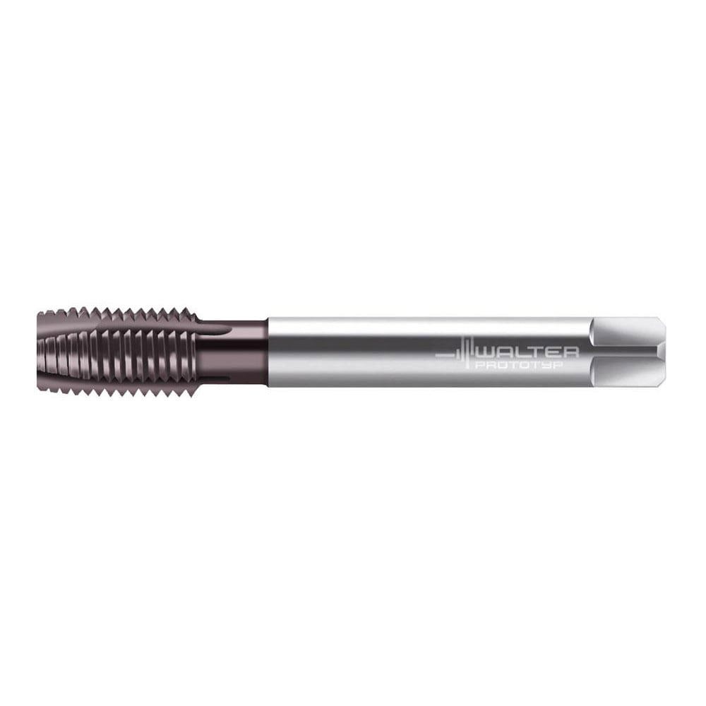 Spiral Point Tap: 5/8-18, UNF, 4 Flutes, Plug, 2B, Powdered Metal, Hardlube Finish