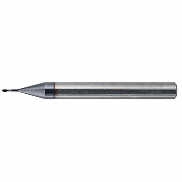 Square End Mill: 1.5mm LOC, 6mm Shank Dia, 50mm OAL, 2 Flutes, Solid Carbide