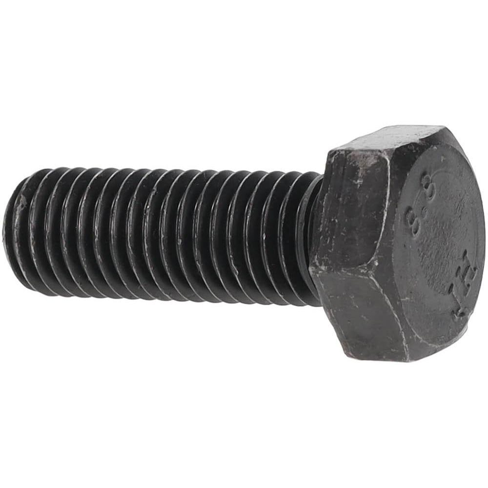 Hex Head Cap Screw: M14x2, 40.00 mm Length Under Head, Grade 8.8 Steel, Bright/Uncoated Finish