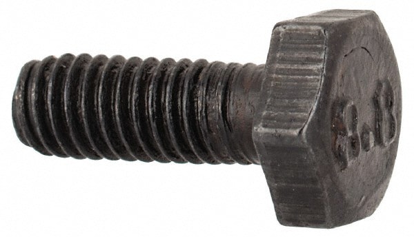 Hex Head Cap Screw: M3x0.5, 8.00 mm Length Under Head, Grade 8.8 Steel, Bright/Uncoated Finish