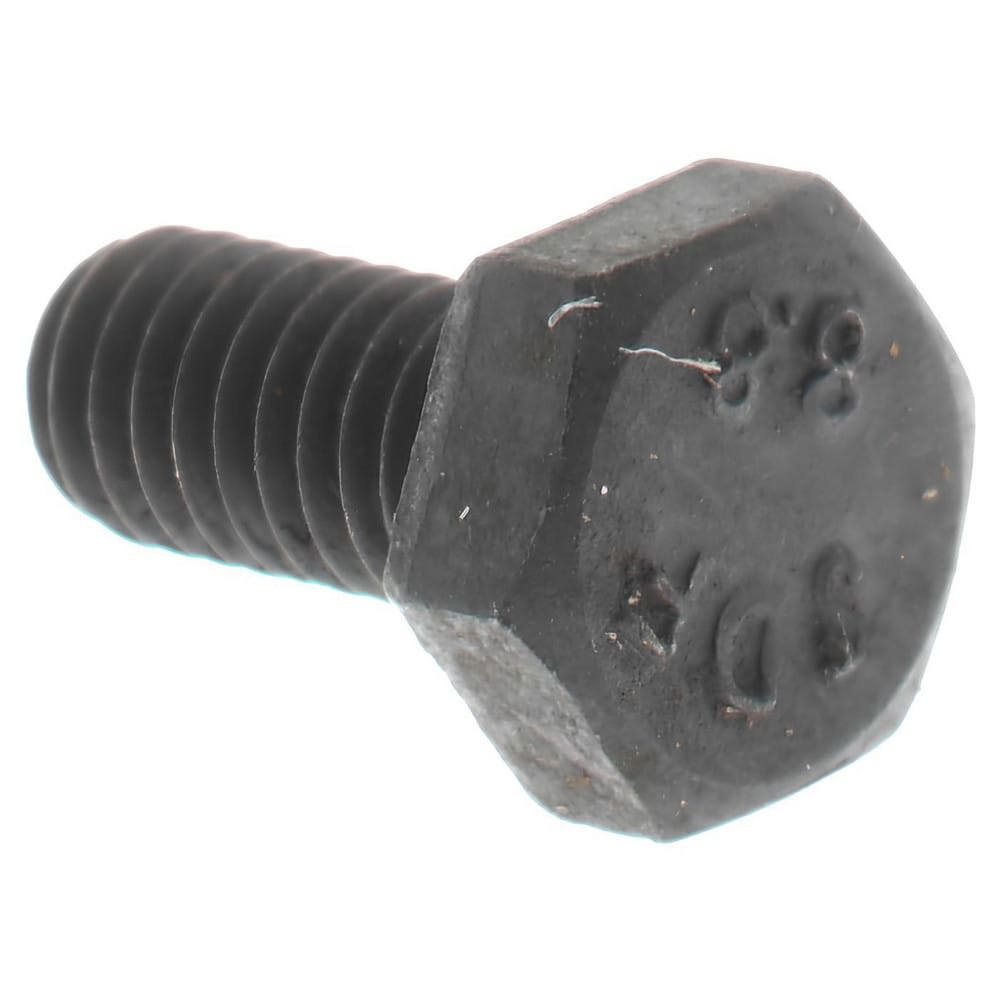 Hex Head Cap Screw: M4x0.7, 8.00 mm Length Under Head, Grade 8.8 Steel, Bright/Uncoated Finish