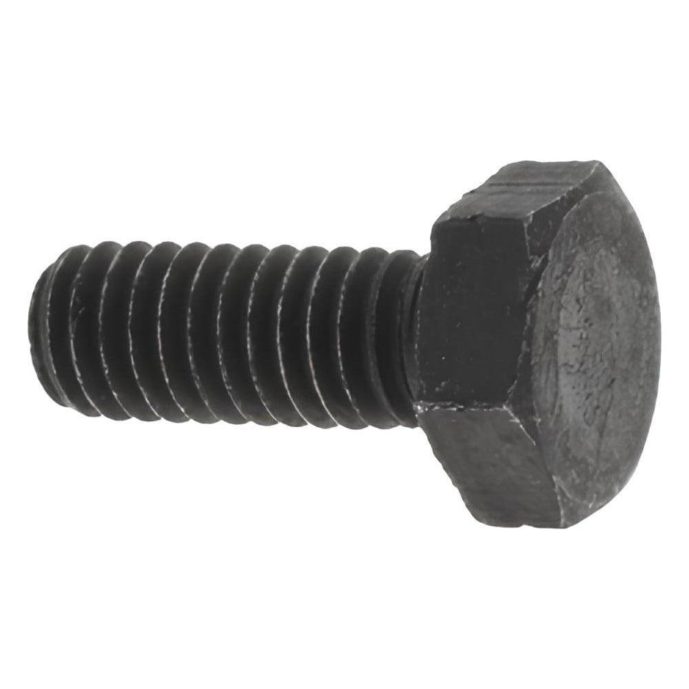 Hex Head Cap Screw: M4x0.7, 10.00 mm Length Under Head, Grade 8.8 Steel, Bright/Uncoated Finish