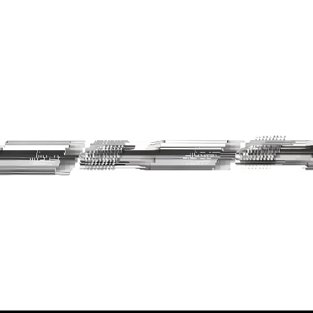 Spiral Point Tap: M2x0.4 Metric, 2 Flutes, Plug Chamfer, 4H Class of Fit, High-Speed Steel-E, Bright/Uncoated