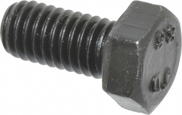 Hex Head Cap Screw: M5x0.8, 10.00 mm Length Under Head, Grade 8.8 Steel, Bright/Uncoated Finish