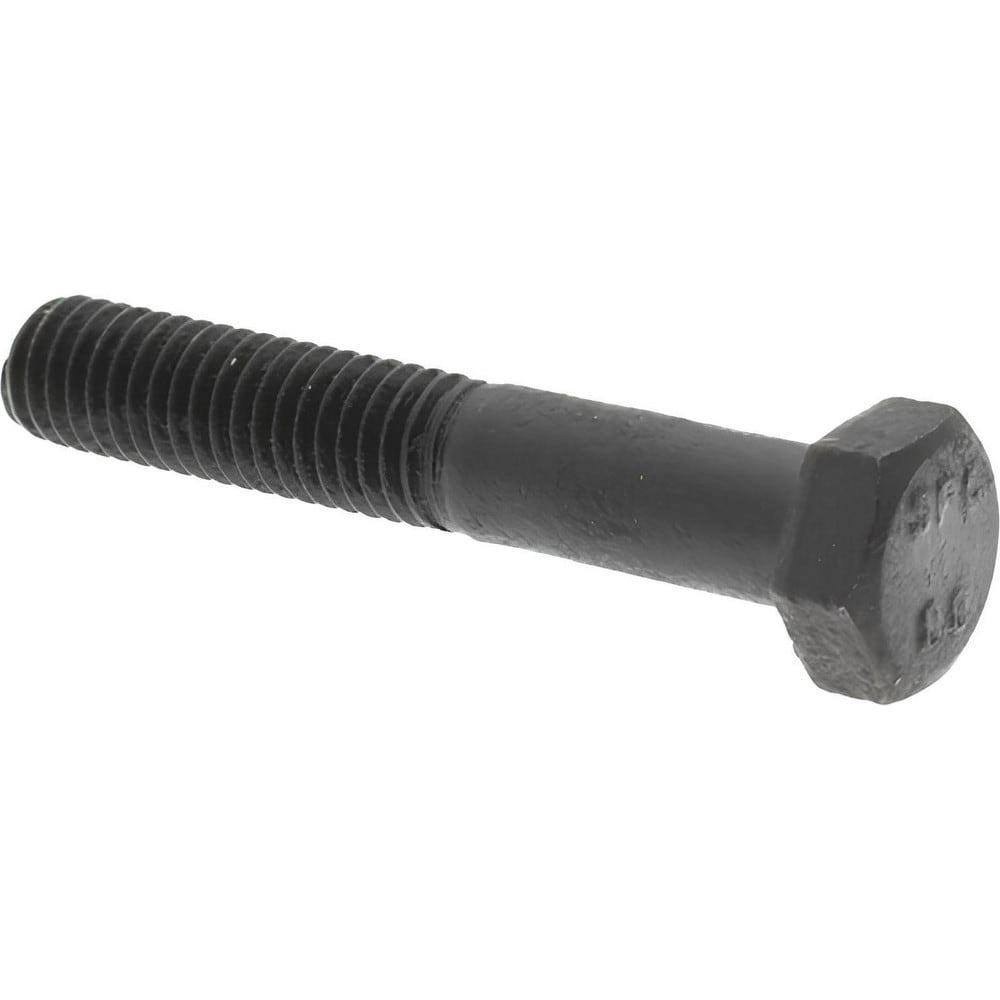 Hex Head Cap Screw: M5x0.8, 30.00 mm Length Under Head, Grade 8.8 Steel, Bright/Uncoated Finish