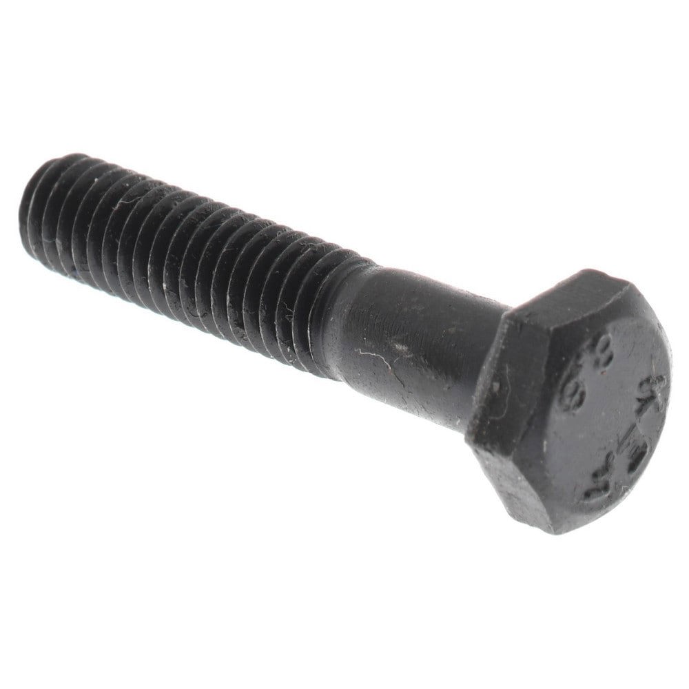 Hex Head Cap Screw: M6x1, 30.00 mm Length Under Head, Grade 8.8 Steel, Bright/Uncoated Finish