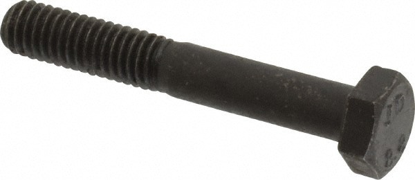 Hex Head Cap Screw: M6x1, 40.00 mm Length Under Head, Grade 8.8 Steel, Bright/Uncoated Finish