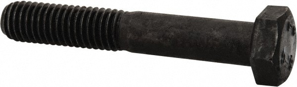 Hex Head Cap Screw: M8x1.25, 50.00 mm Length Under Head, Grade 8.8 Steel, Bright/Uncoated Finish