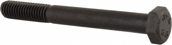 Hex Head Cap Screw: M8x1.25, 70.00 mm Length Under Head, Grade 8.8 Steel, Bright/Uncoated Finish