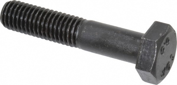 Hex Head Cap Screw: M10x1.5, 50.00 mm Length Under Head, Grade 8.8 Steel, Bright/Uncoated Finish