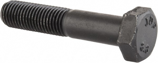 Hex Head Cap Screw: M12x1.5, 60.00 mm Length Under Head, Grade 8.8 Steel, Bright/Uncoated Finish