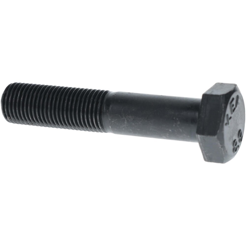 Hex Head Cap Screw: M12x1.25, 60.00 mm Length Under Head, Grade 8.8 Steel, Bright/Uncoated Finish