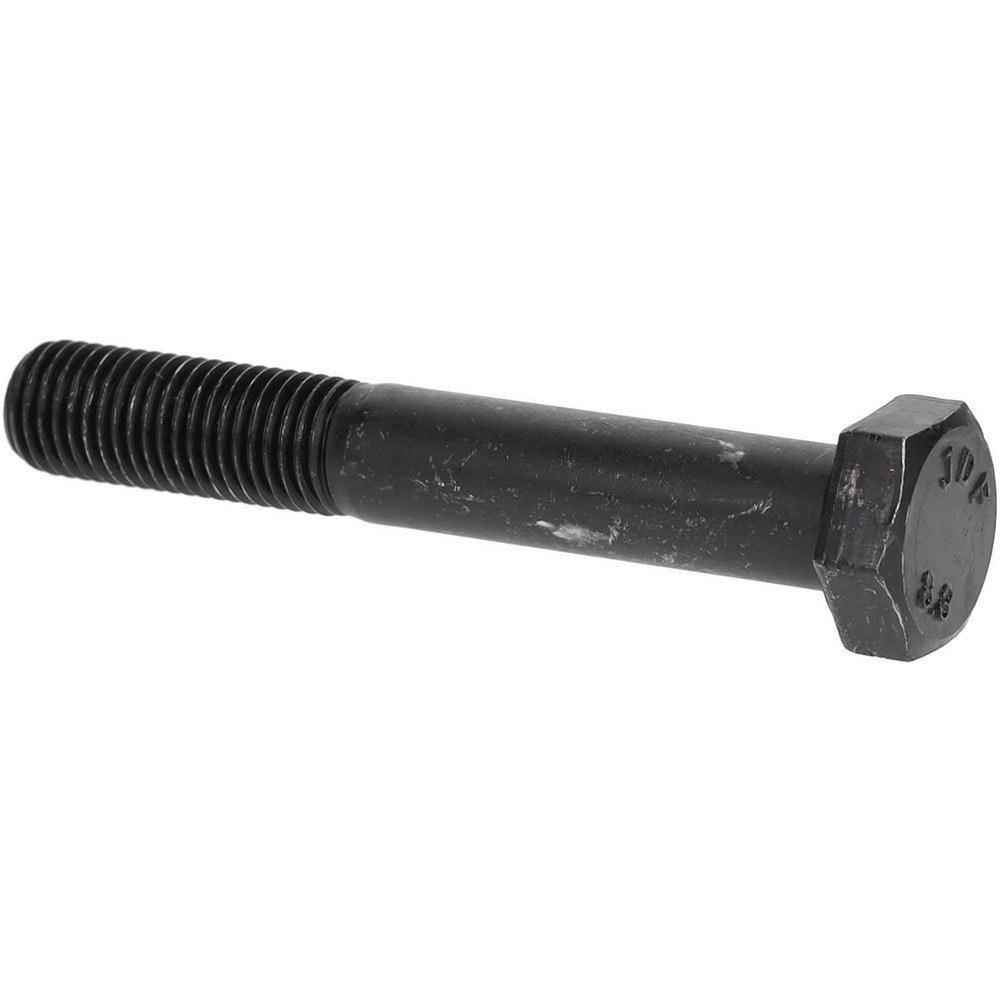 Hex Head Cap Screw: M12x1.5, 80.00 mm Length Under Head, Grade 8.8 Steel, Bright/Uncoated Finish