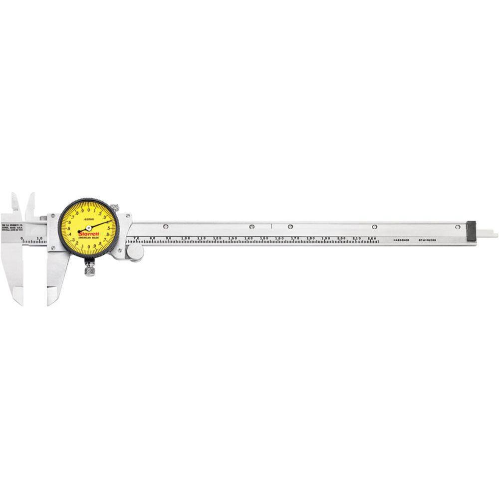 Dial Caliper: 225 mm Range, 0.02 mm Grad