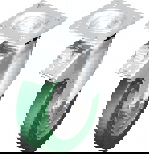 Swivel Top Plate Caster: Polyurethane-Elastomer Blickle Softhane, 5