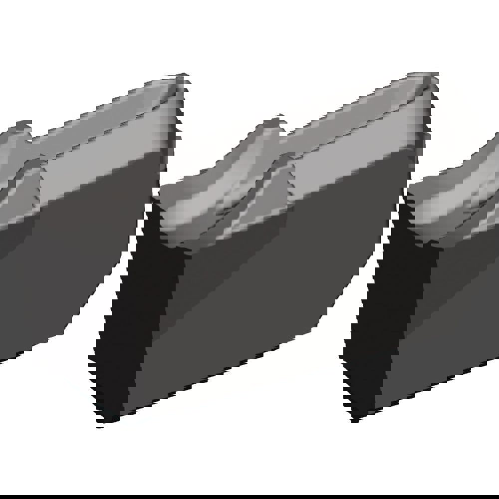 Cutoff Insert: WC040M04R06F02, Carbide, 5/32
