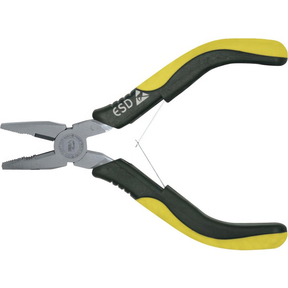 Pliers; Jaw Texture: Grooved ; Plier Type: Combination ; Jaw Length (mm): 22.00 ; Jaw Width (mm): 14.30 ; Overall Length (mm): 120.0000 ; Handle Color: Black