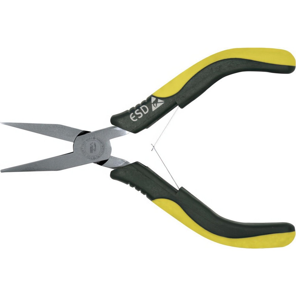Long Nose Pliers; Pliers Type: Flat Nose; Mini ; Jaw Texture: Smooth ; Jaw Length (mm): 36.00 ; Jaw Width (mm): 8.00 ; Jaw Bend: 0 ; Handle Type: Ergonomic