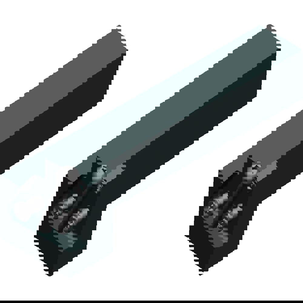 Indexable Grooving-Cutoff Toolholder: WGCMEL2050C, 0.063 to 0.1969